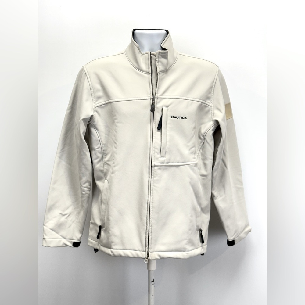 NAUTICA Men’s Beige thermal full zip jacket size S.